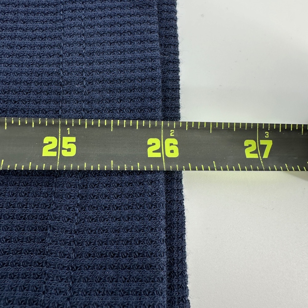 Cozy Earth Womens Bamboo Waffle Knit Long Sleeve Henley Navy Blue Size L NEW - Picture 6 of 11